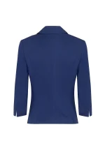 Дамско двуредно сако от лен - Image 3