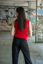 Трикотажна блуза без ръкави - Image 4