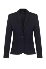 Класическо вталено сако, тъмносиньо