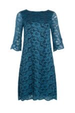 Дамска рокля от дантела с 3/4 ръкав и цип - Image 6