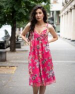 Дамска рокля от шифон, с презрамки - Image 2