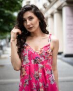 Дамска рокля от шифон, с презрамки - Image 3