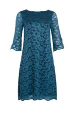 Дамска рокля от дантела с 3/4 ръкав и цип - Image 8