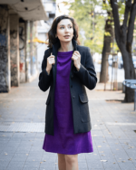 Дамска рокля с къс ръкав и малки джобчета - Image 3