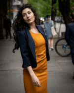 Дамска рокля с къс ръкав и набор на талията - Image 7