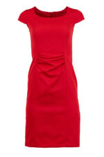 Дамска рокля с къс ръкав и набор на талията - Image 8