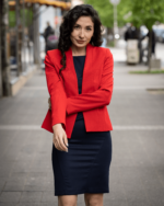 Дамски костюм от женствено късо болеро и вталена женствена рокля - Image 2