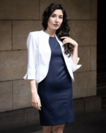 Дамски костюм от женствено късо болеро и вталена женствена рокля