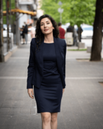 Дамски костюм от женствено късо болеро и вталена женствена рокля - Image 2