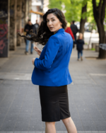 Дамски костюм от сако с едно копче и  класическа права пола - Image 5