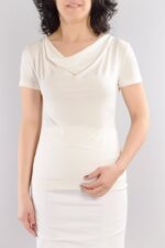 Трикотажна блуза с гръцко деколте - Image 7