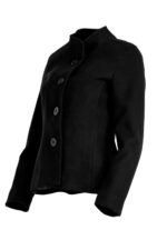 Късо дамско палто с декоративен колан на гърба - Image 10