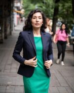 Класическо вталено сако, тъмносиньо - Image 4