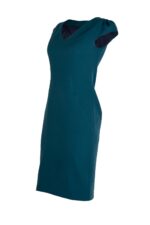 Костюм от дамско сако с едно копче и дамска рокля с V-образно деколте - Image 8