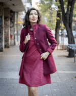 Разкроена дамска рокля с къв ръкав - Image 2