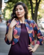 Ретро рокля с джобове и с трапецовиден силует - Image 6