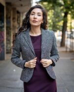 Ретро рокля с джобове и с трапецовиден силует - Image 3