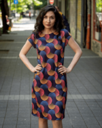 Ретро рокля с джобове и трапецовиден силует - Image 6