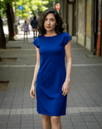 Рокля с джобове и трапецовиден силует - Image 2