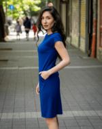 Рокля с джобове и трапецовиден силует - Image 3