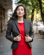 Рокля с джобове и трапецовиден силует - Image 3