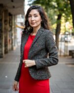 Рокля с джобове и трапецовиден силует - Image 5