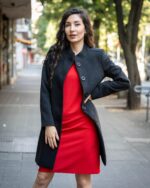 Рокля с джобове и трапецовиден силует - Image 6