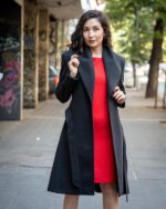 Рокля с джобове и трапецовиден силует - Image 8