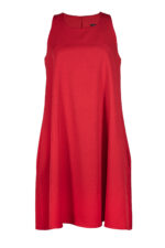 Свободна рокля с презрамки и клоширан силует - Image 4