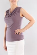 Трикотажна блуза без ръкави