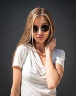 Трикотажна блуза с гръцко деколте - Image 3