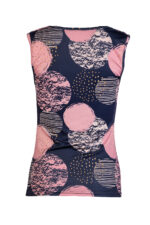 Трикотажна, дамска блуза без ръкави с гръцко деколте - Image 5