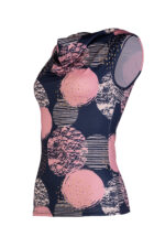 Трикотажна, дамска блуза без ръкави с гръцко деколте - Image 4