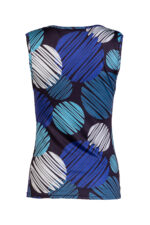 Трикотажна, дамска блуза без ръкави с гръцко деколте - Image 8