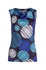 Трикотажна, дамска блуза без ръкави с гръцко деколте - Image 6