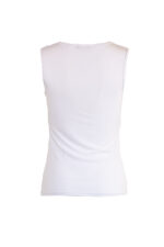 Трикотажна, дамска блуза без ръкави с гръцко деколте - Image 5