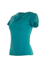 Трикотажна дамска блуза с къс ръкав - Image 6