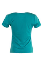 Трикотажна дамска блуза с къс ръкав - Image 7