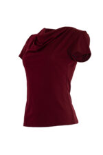 Трикотажна дамска блуза с къс ръкав - Image 9