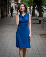 Трикотажна рокля без ръкави