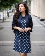 Женствено късо болеро със 7/8-ми ръкав