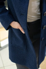 Дамско палто от букле с два външни джоба - Image 2