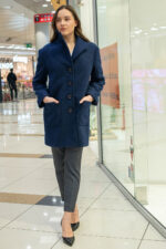 Дамско палто от букле с два външни джоба - Image 3