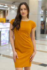 Ретро рокля с джобове и с трапецовиден силует - Image 2