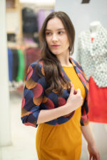 Ретро рокля с джобове и с трапецовиден силует - Image 3