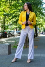 Ленен панталон с широк крачол - Image 2