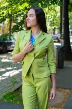 Ленен панталон с широк крачол - Image 6