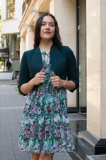 Рокля от шифон с волани - Image 2