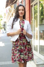 Рокля от шифон с волани - Image 5