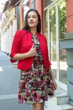 Рокля от шифон с волани - Image 6